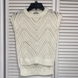 1. State Ivory Chevron Knit Top